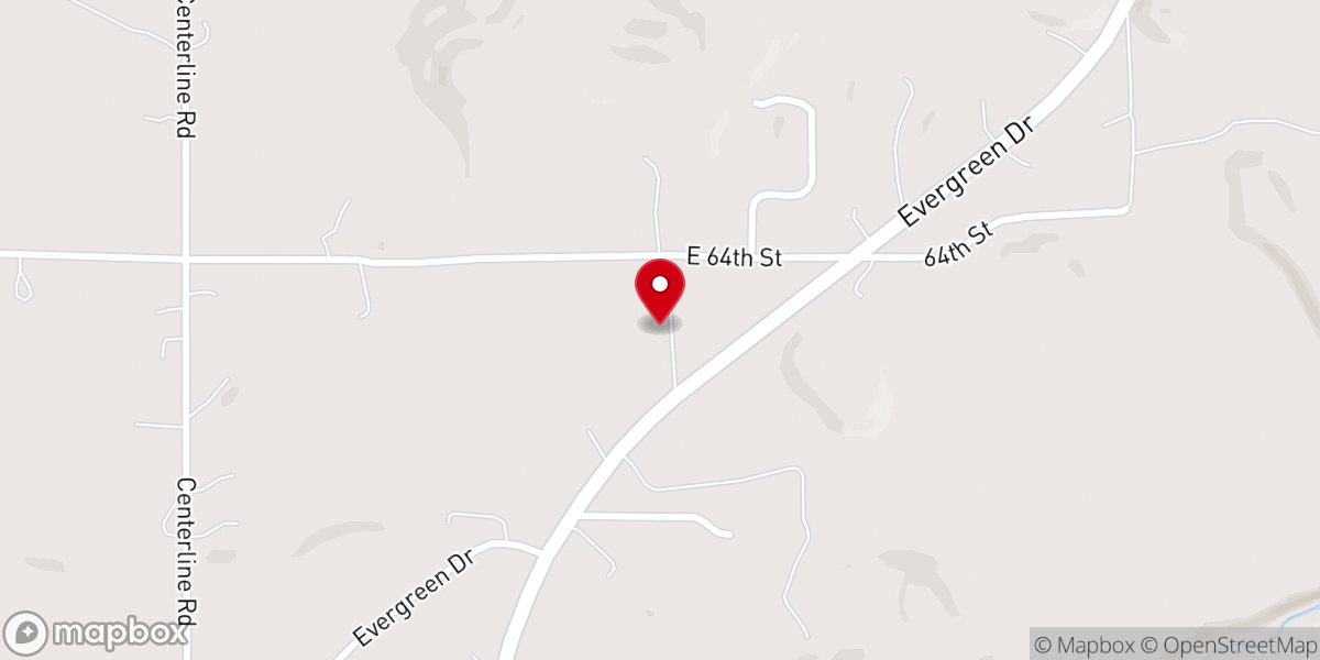 Map showing location of Victory Fellowship Church