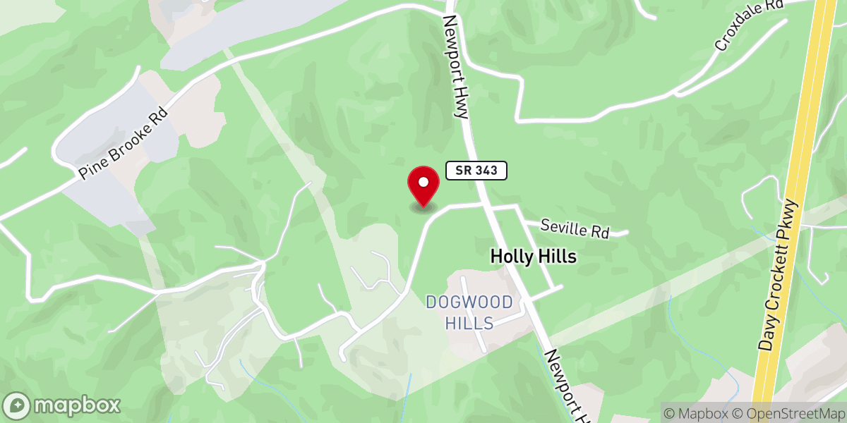 Map showing location of Statem Gap Baptist Church