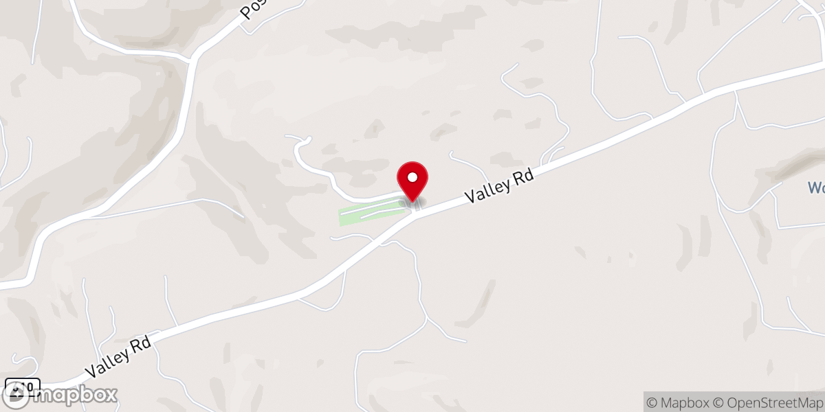 Map showing location of Mount Pleasant Church