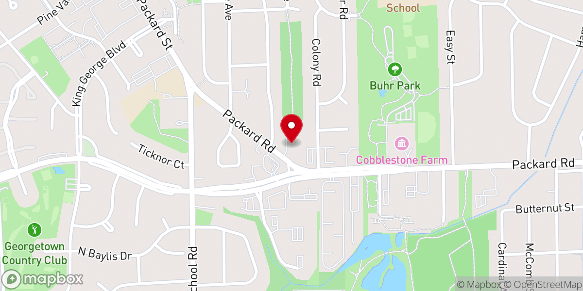 Map showing location of King of Kings Lutheran Church