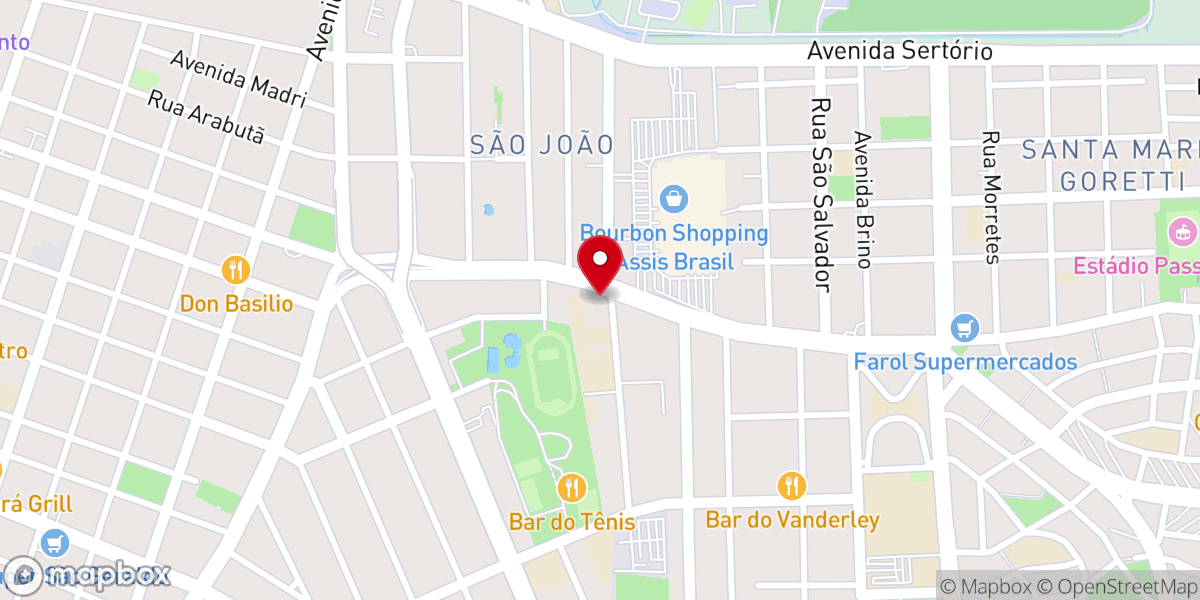Map showing location of Paróquia São João Batista