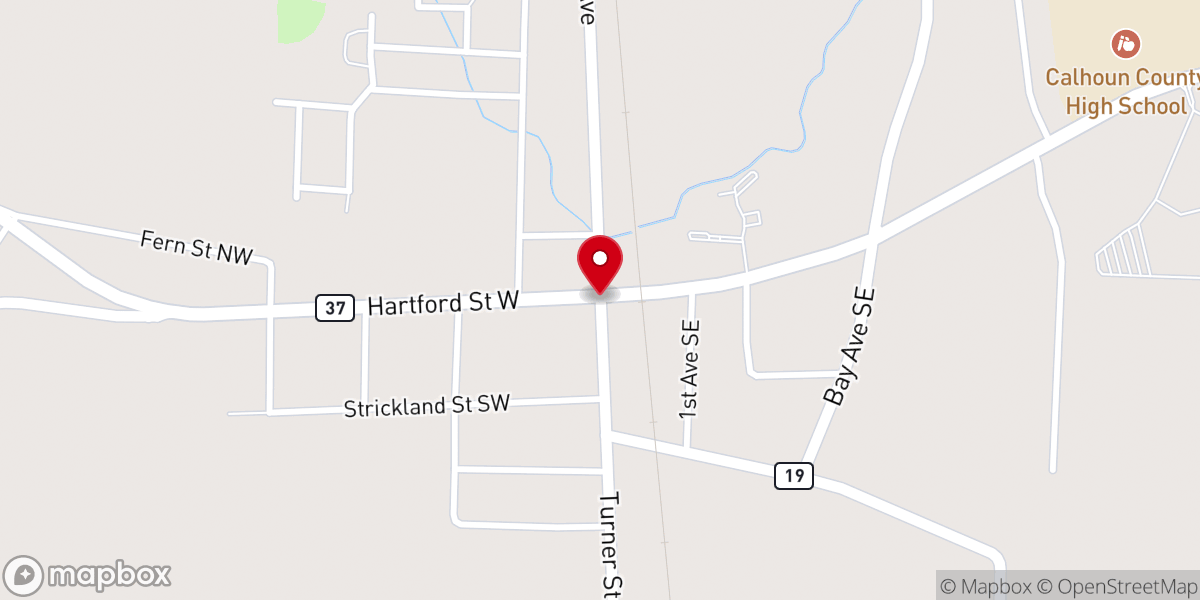 Map showing location of Darveys Chapel