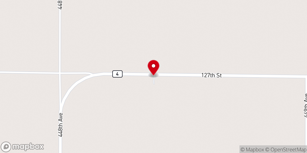 Map showing location of Zoar Lutheran Church