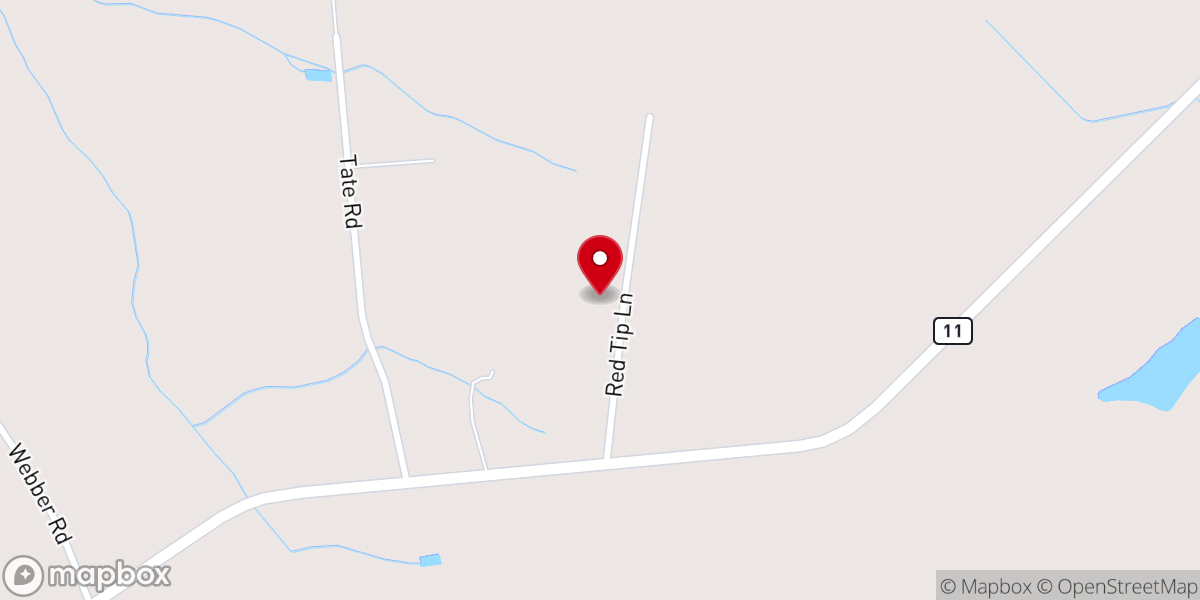 Map showing location of Rapture Church