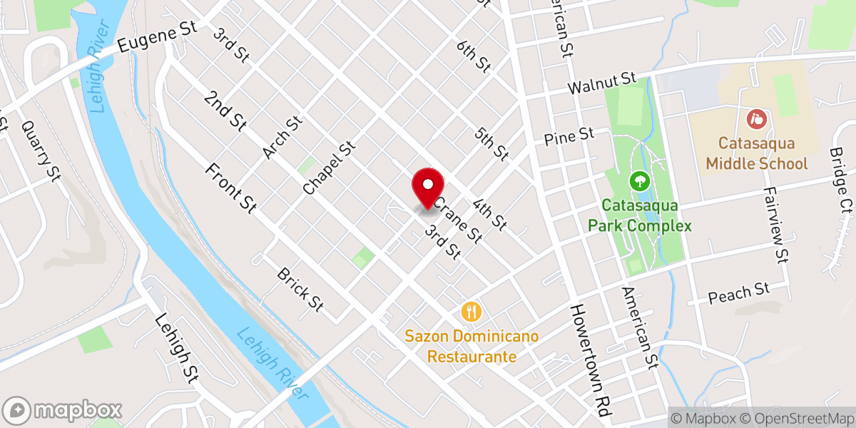 Map showing location of Salem United Church of Christ