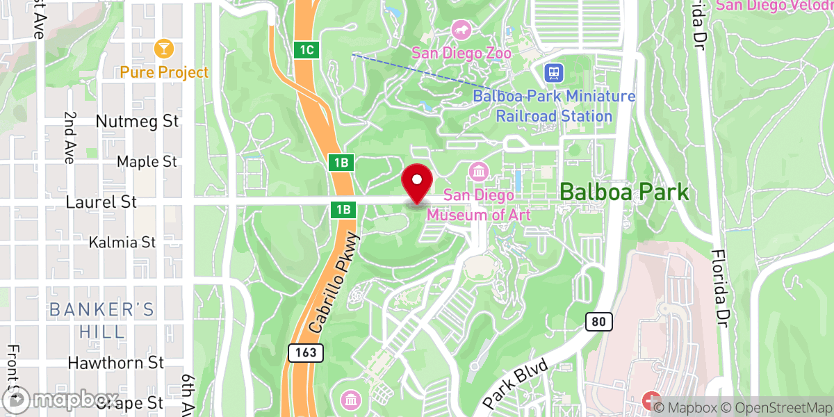 Map showing location of St. Francis Chapel