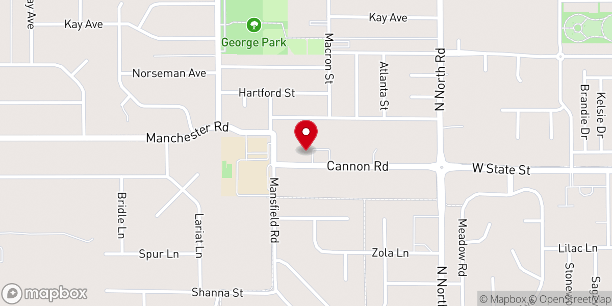 Map showing location of Resurrection Catholic Church