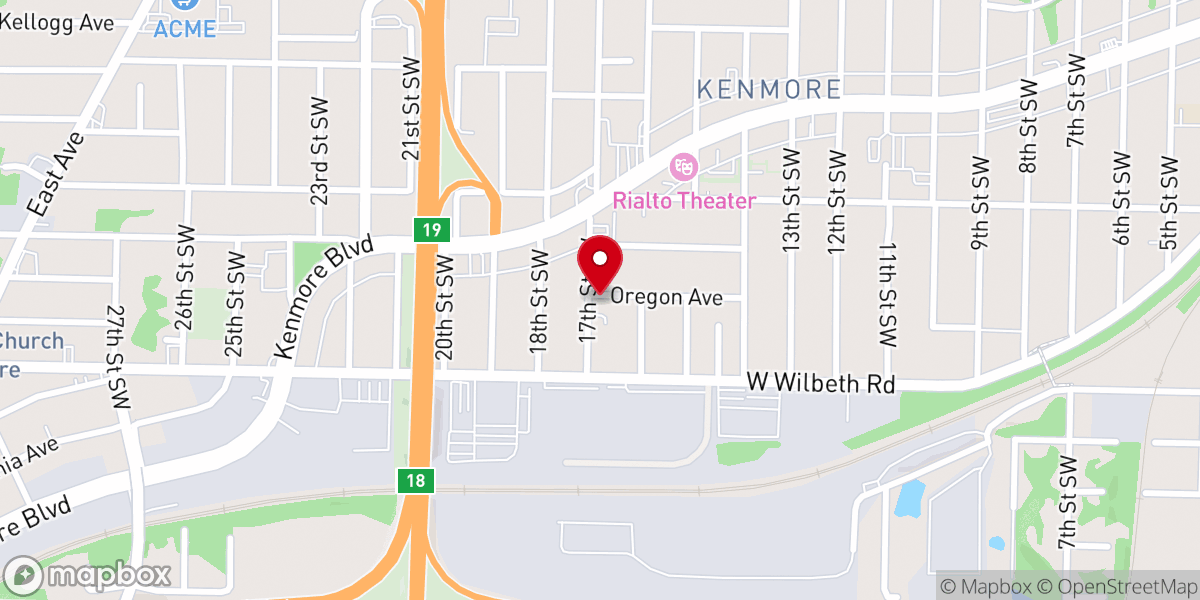 Map showing location of Dormition of the Virgin Mary Byzantine Catholic Church