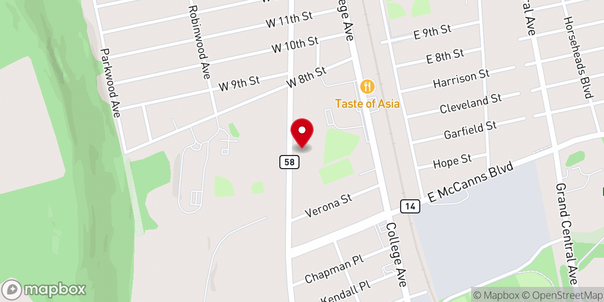 Map showing location of The Way Center