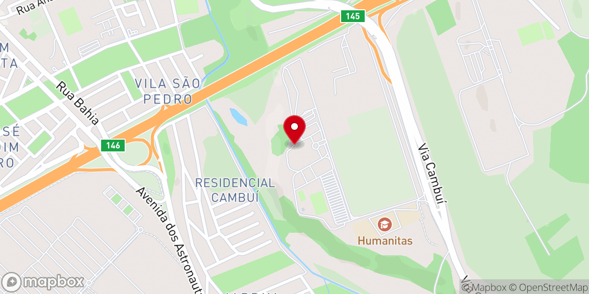 Map showing location of Igreja da Cidade - São José dos Campos