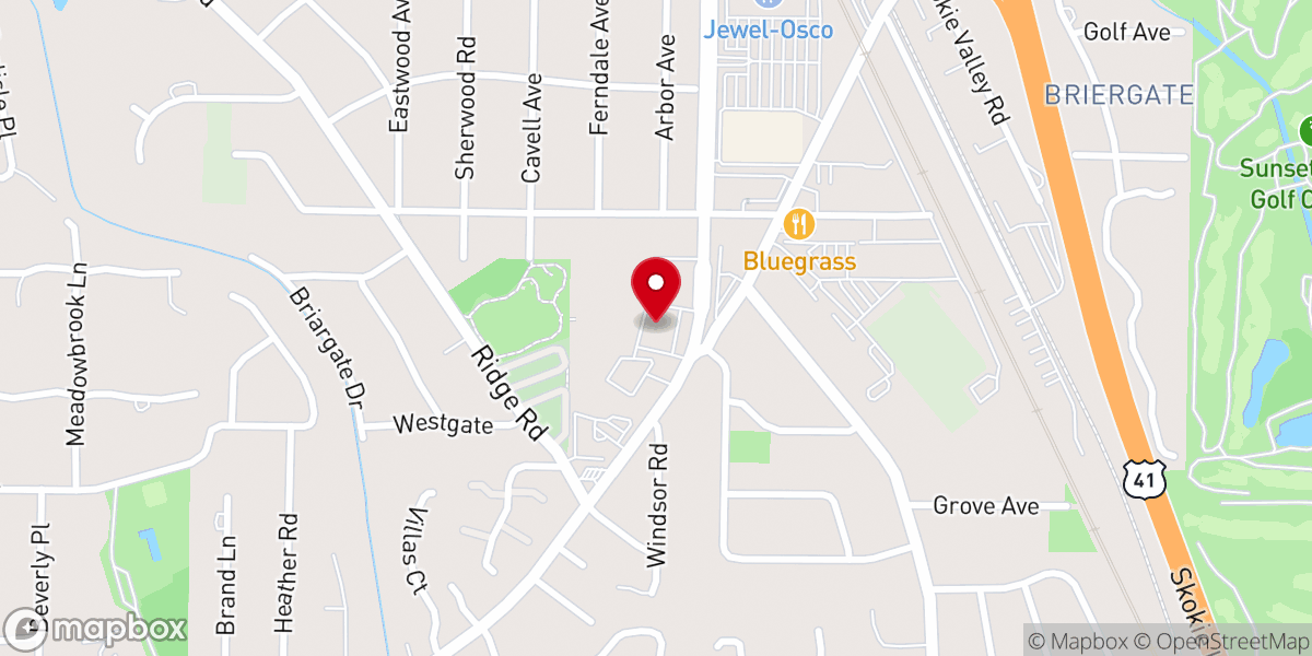 Map showing location of Harvest Bible Chapel Highland Park