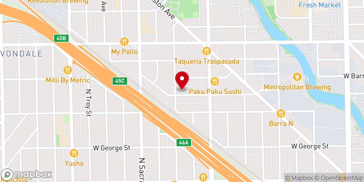 Map showing location of Saint Francis Xavier Roman Catholic Church