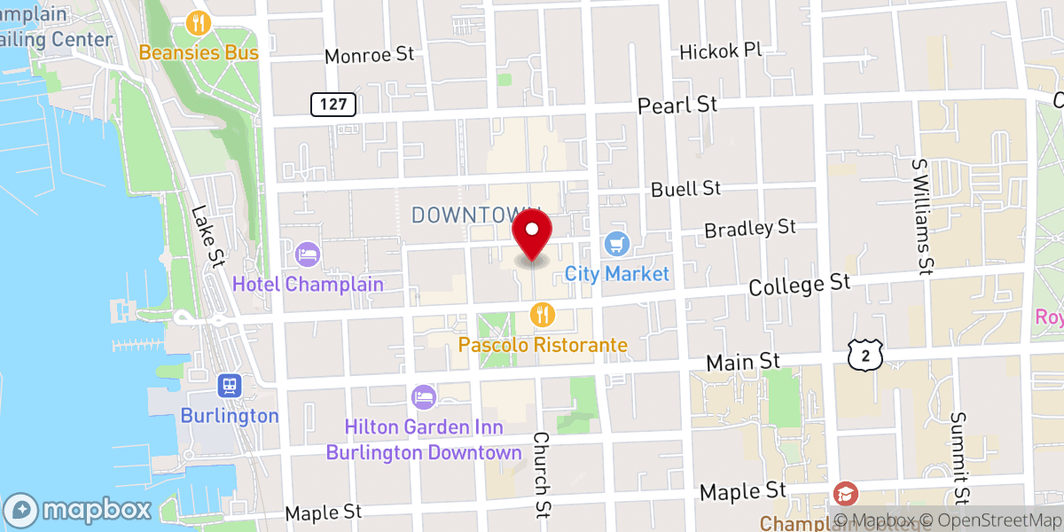 Map showing location of Church Street Historic District