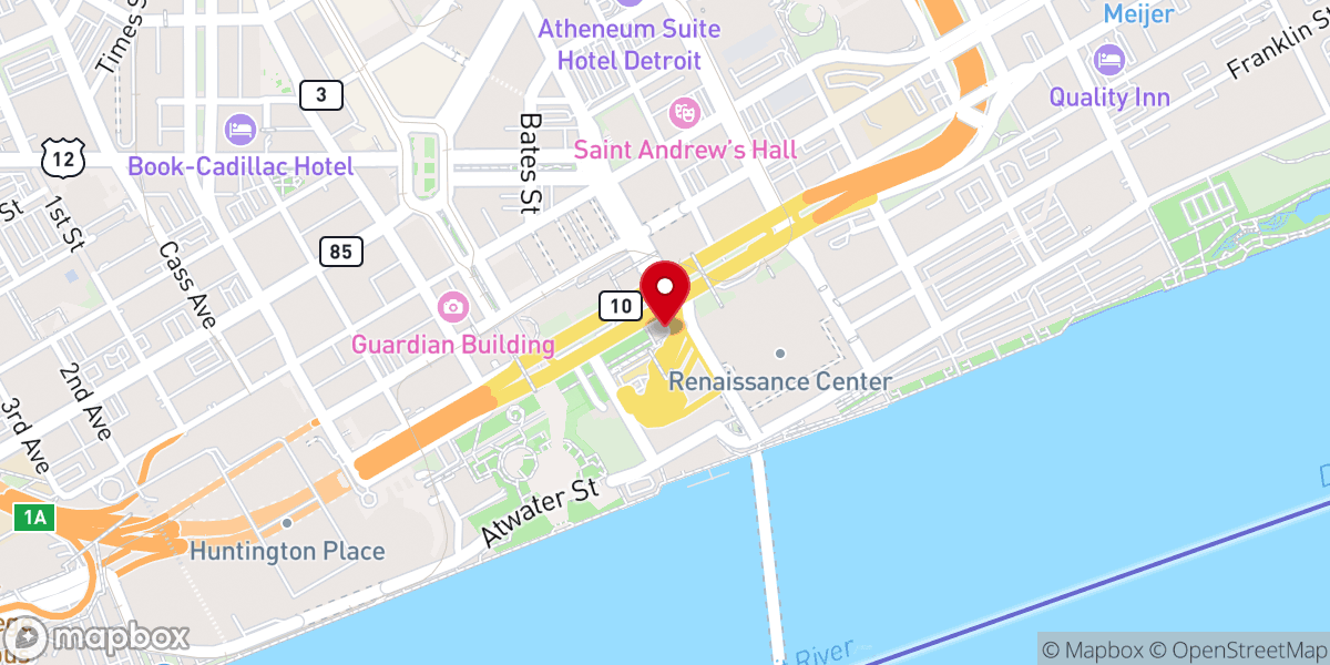 Map showing location of Mariners' Church