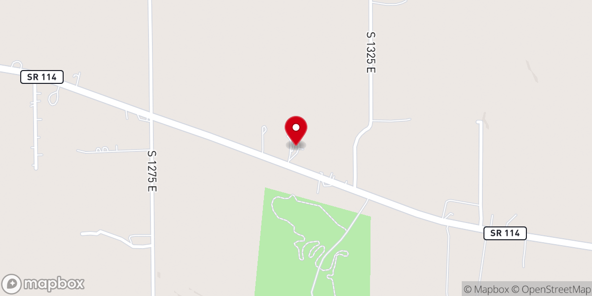 Map showing location of Akron Flea Market