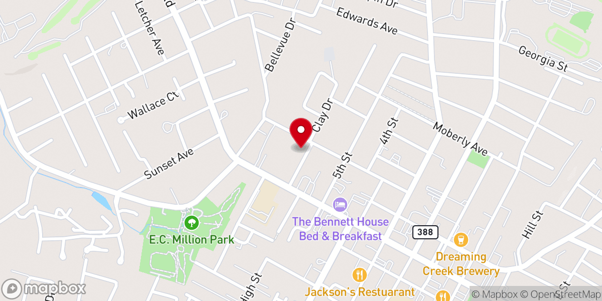 Map showing location of Grace Community Church of Berea Inc
