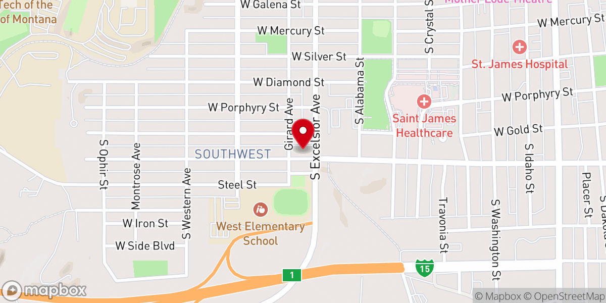 Map showing location of First Christian Church