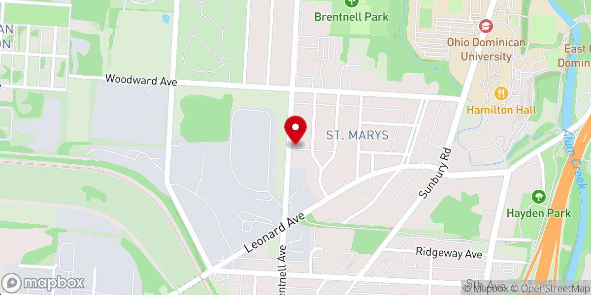 Map showing location of God Sent Christian Ministries