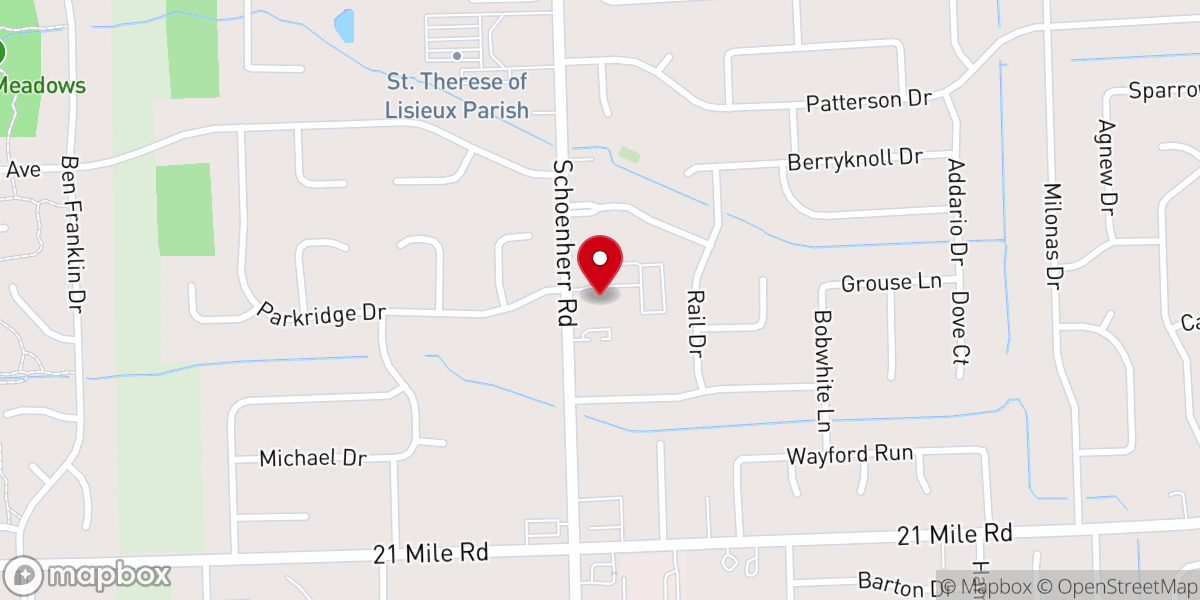 Map showing location of King of kings Lutheran Church