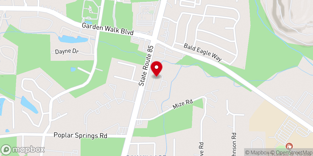 Map showing location of Open Wings Ministries