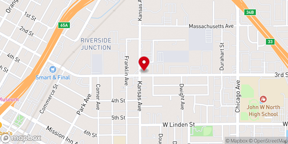 Map showing location of Power House Church of God in Christ