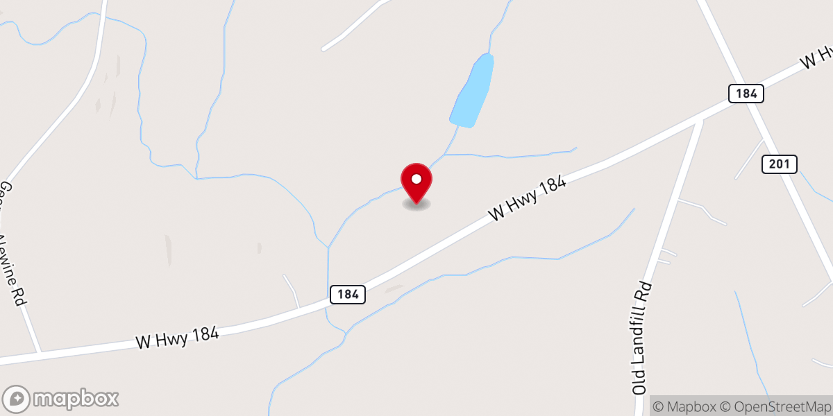 Map showing location of Bethel Mennonite Chapel