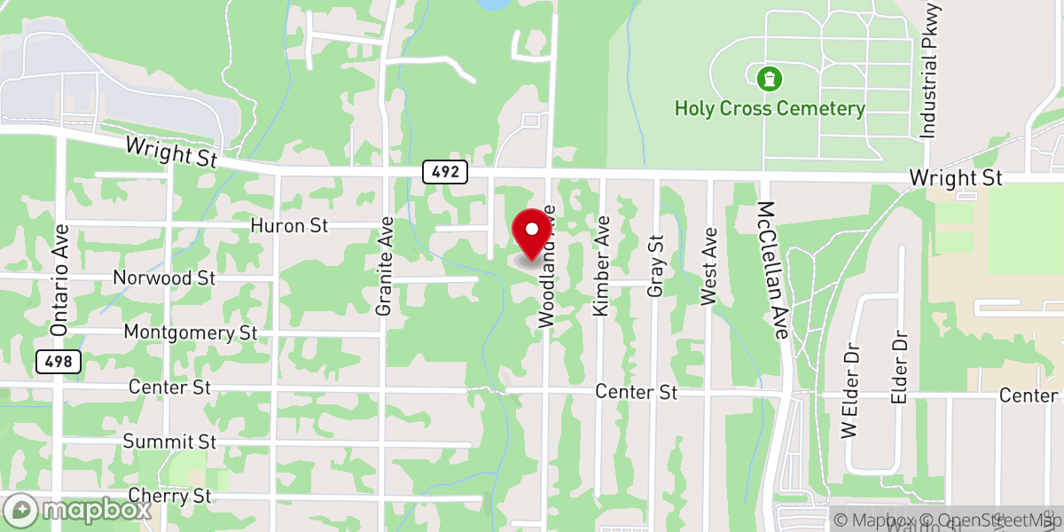 Map showing location of Marquette Bible Church