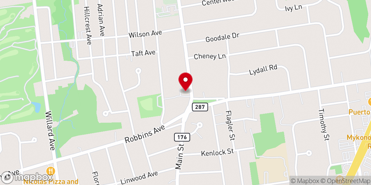 Map showing location of Our Saviours Lutheran Church