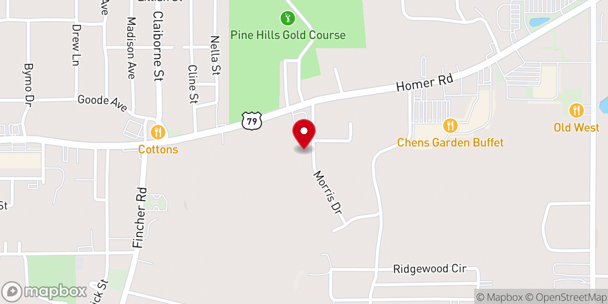 Map showing location of Motor Vehicle Department