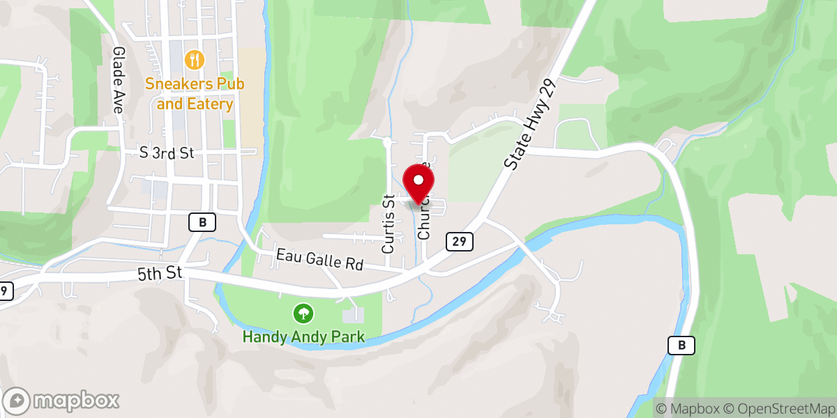 Map showing location of Spring Valley Area Food Pantry