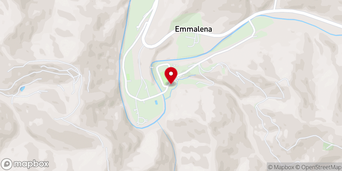 Map showing location of Camp Nathanael