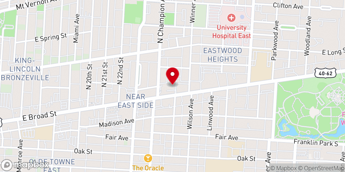 Map showing location of Crane Family Foundation
