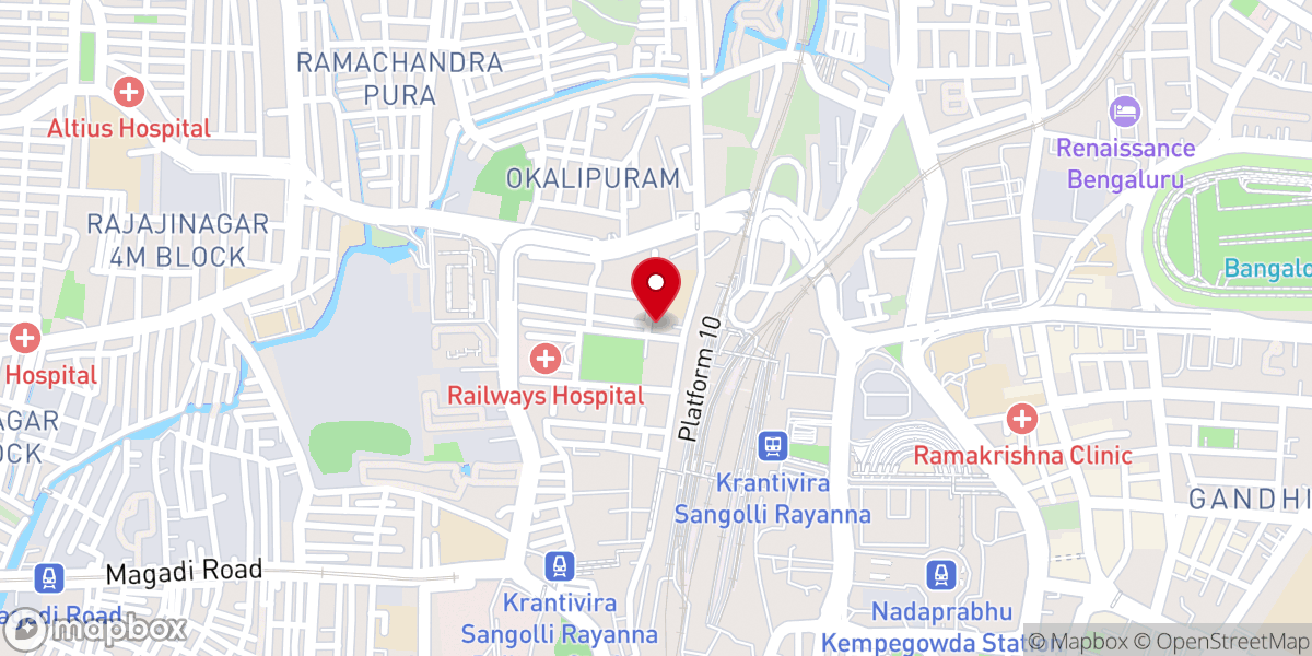 Map showing location of C.S.I St. Matthew's Church