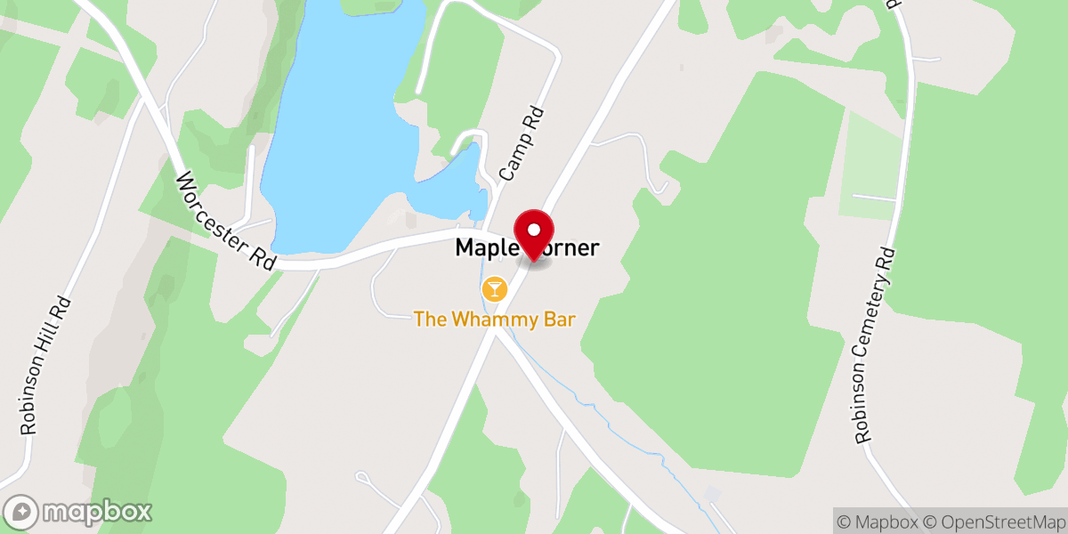 Map showing location of Maple Corner Community Center