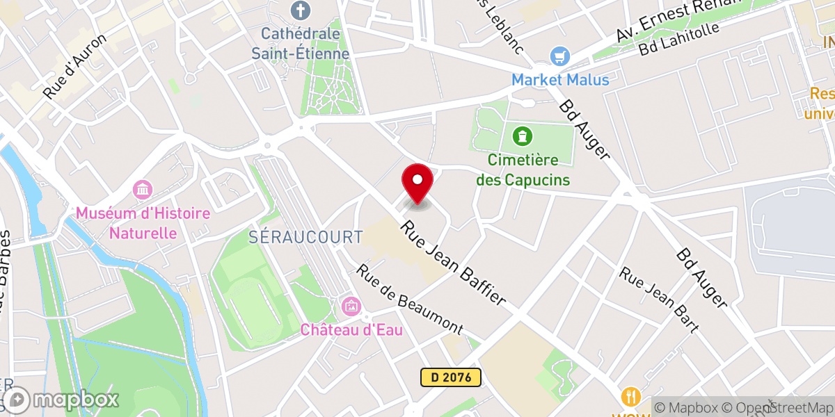 Map showing location of Soeurs de Marie Immaculée