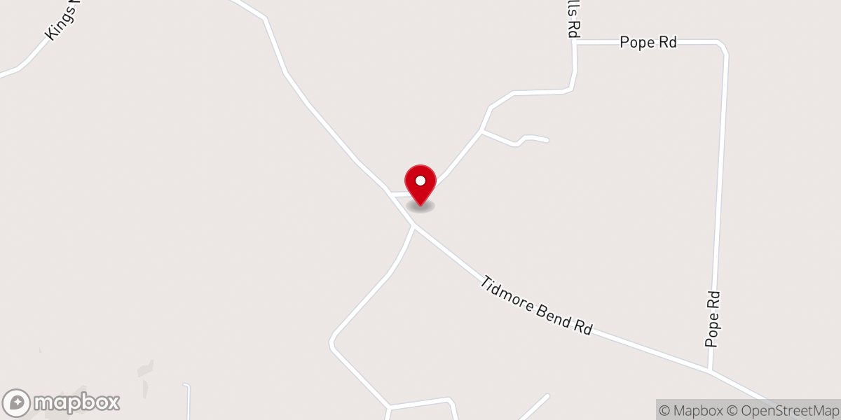 Map showing location of Union Hill United Methodist Church