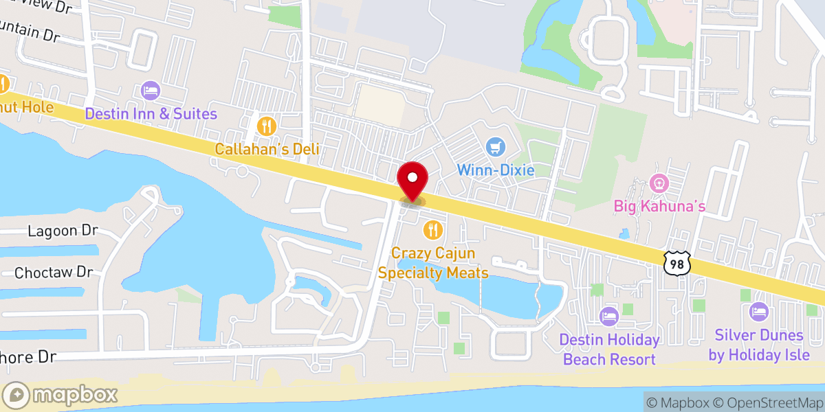 Map showing location of Shoreline Village Mall