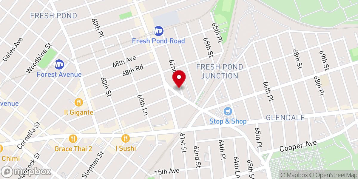 Map showing location of Ridgewood Citadel Corps Salvation Army - Food Distribution Center