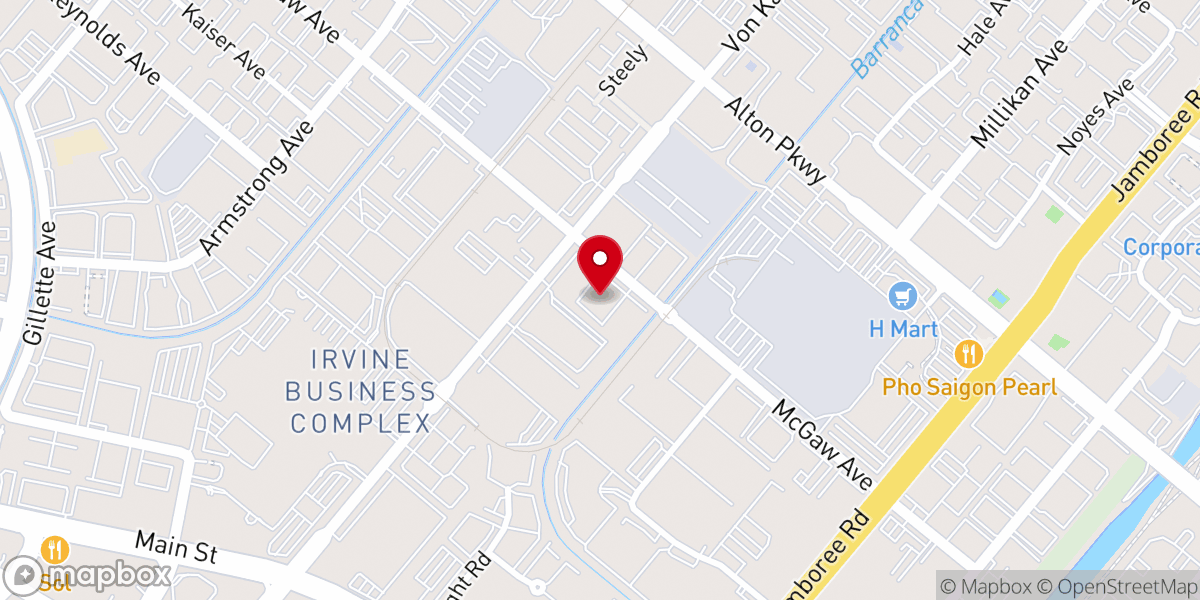 Map showing location of Orange County Christian Evangelical Church