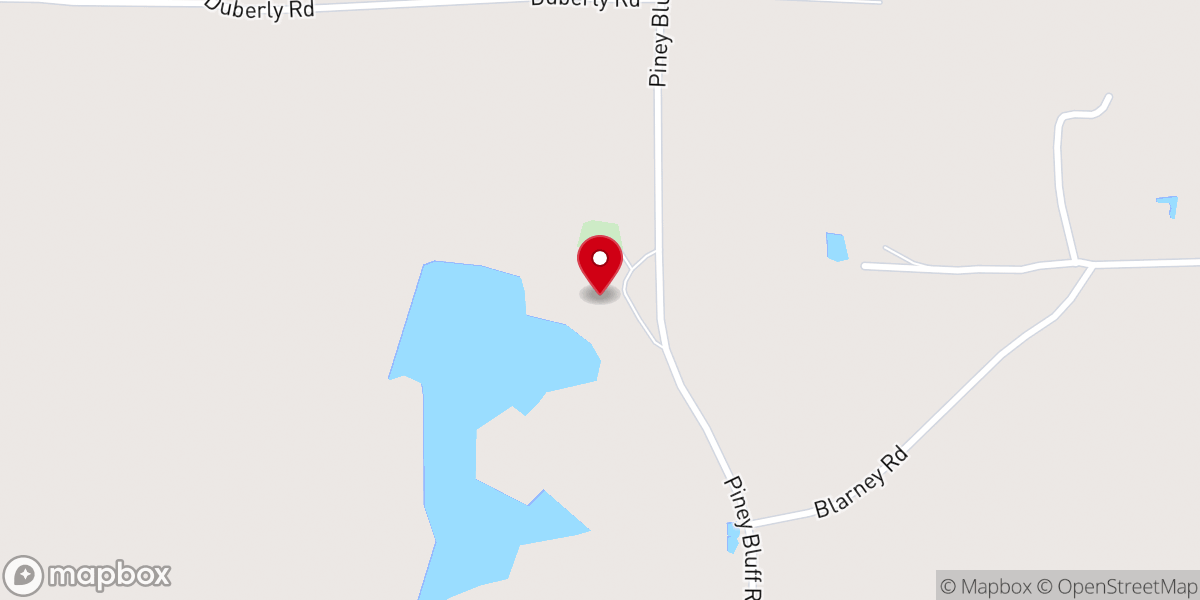 Map showing location of Mizpah Church