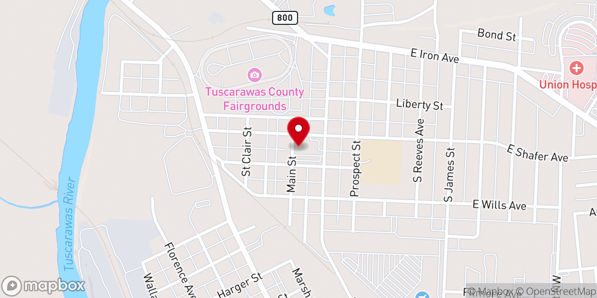 Map showing location of New Life Church of God