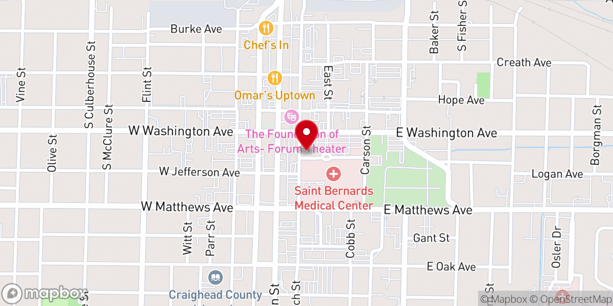 Map showing location of Compass Church
