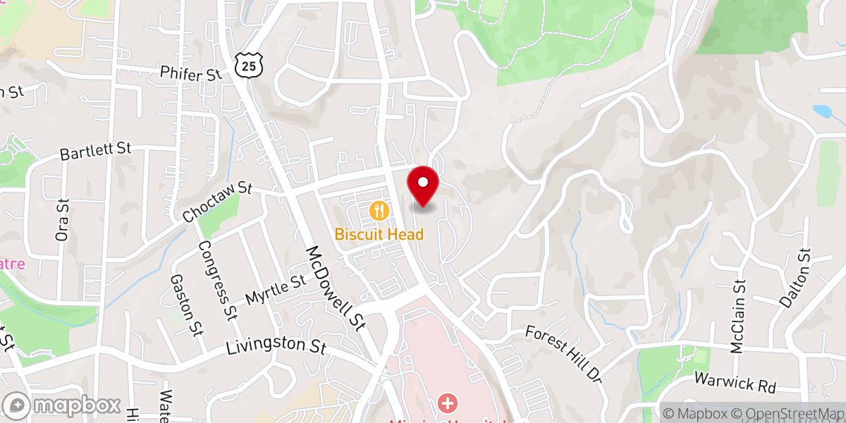 Map showing location of Sisters of Mercy Convent