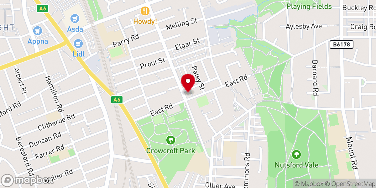 Map showing location of Dunamis Centre
