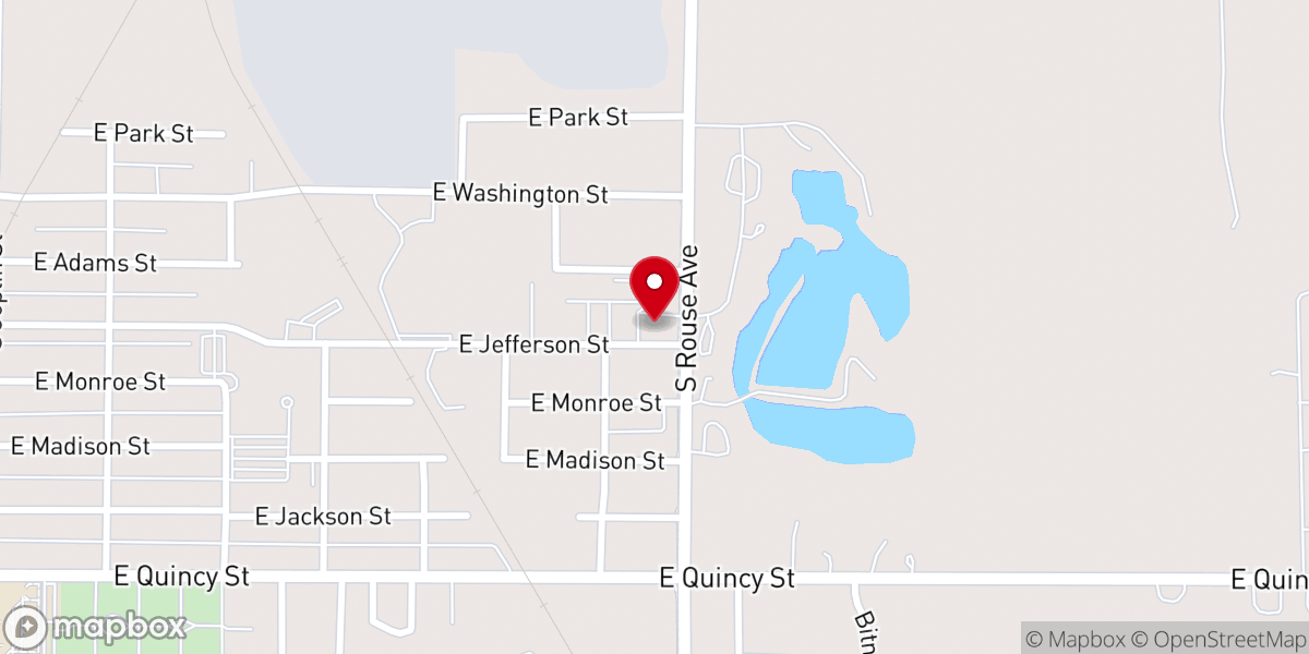 Map showing location of Southeast Kansas Services at Catholic Charities