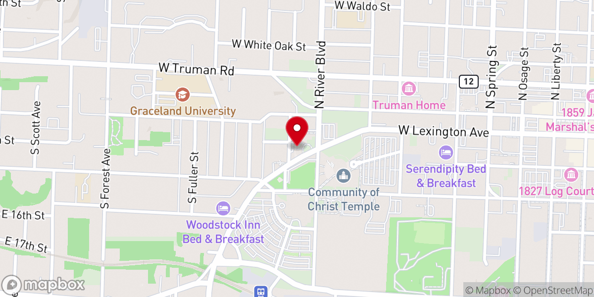 Map showing location of The Stone Church Community of Christ