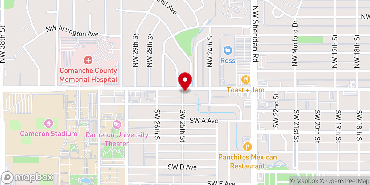 Map showing location of Freedom Interdenominational Christian Training Center