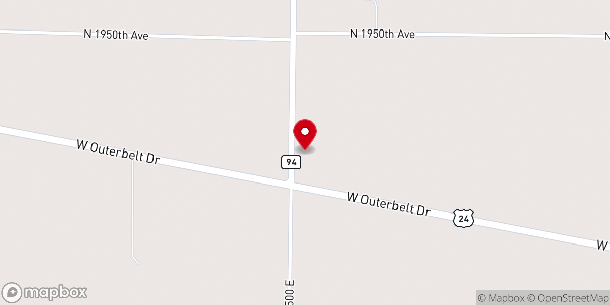 Map showing location of Faith Baptist Church