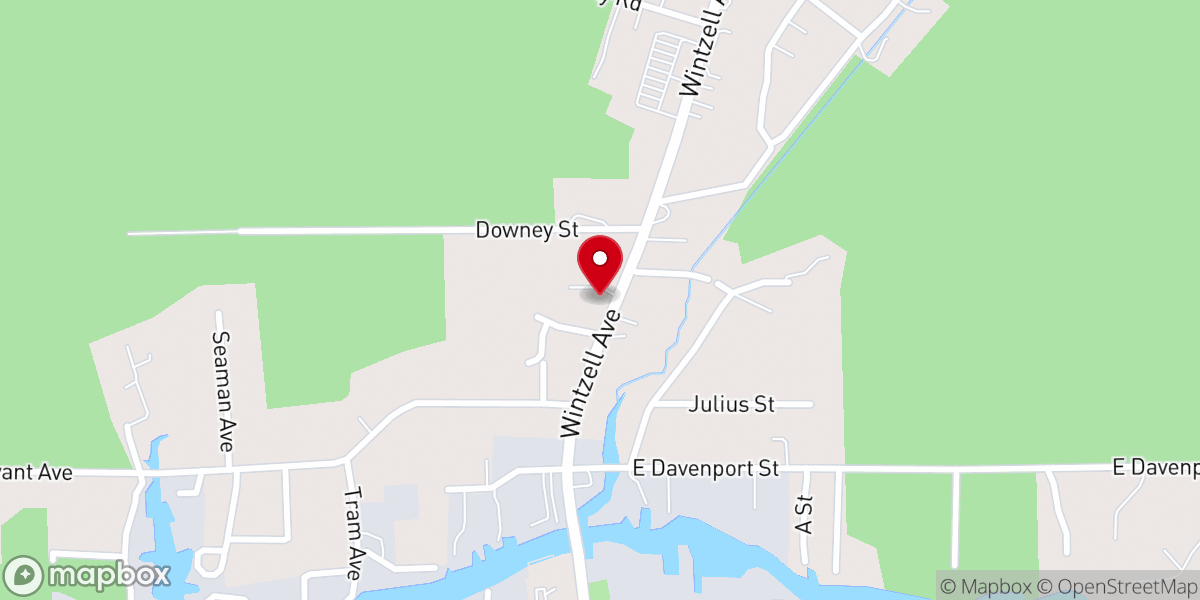 Map showing location of Bayou La Batre Church