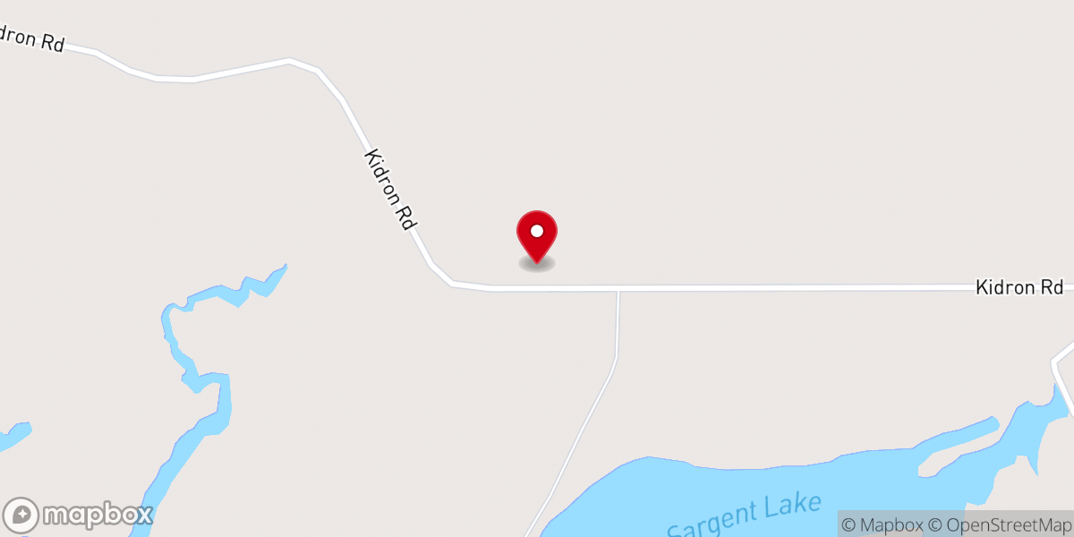 Map showing location of Kidron Baptist Church